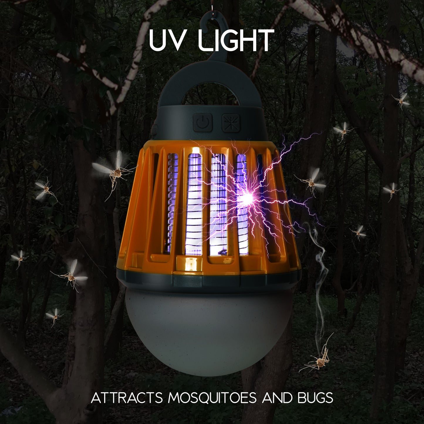 Wisely Bug Zapper Lantern 3-Pack LED Outdoor Patio Camping Decor